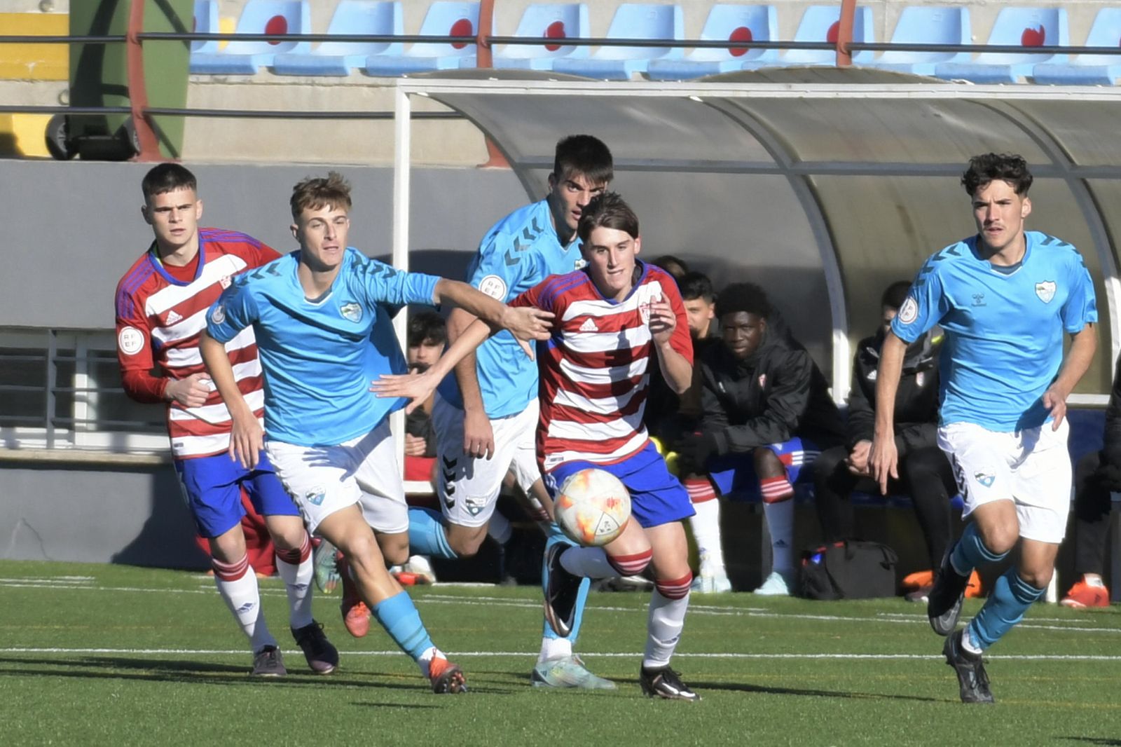 Imagen del partido de este domingo ante el San Félix.