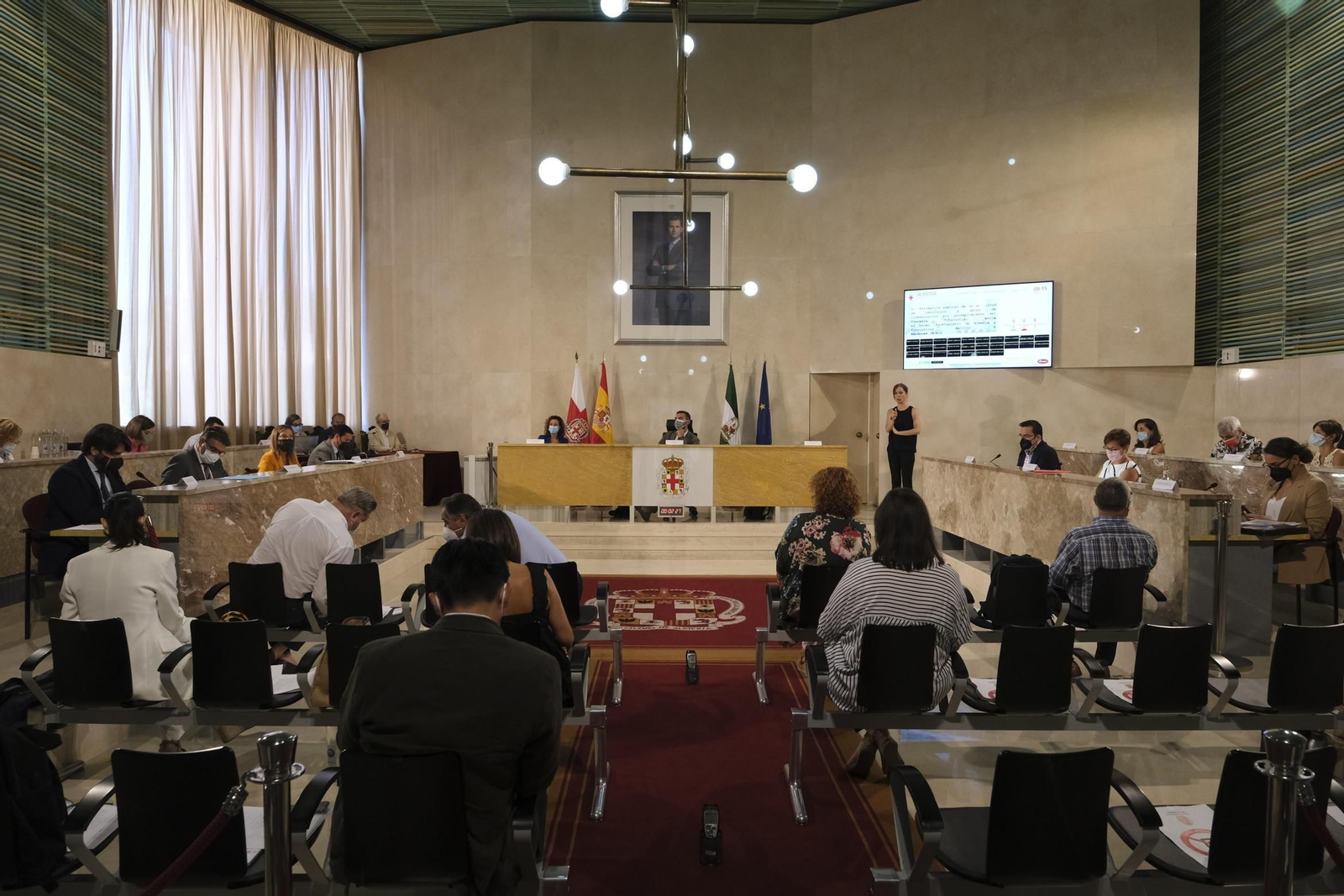La Corporación ha celebrado una sesión plenaria presencial