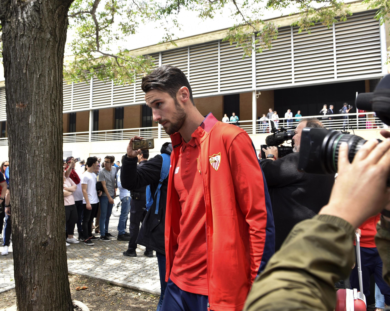 Las imágenes de la llegada del Sevilla