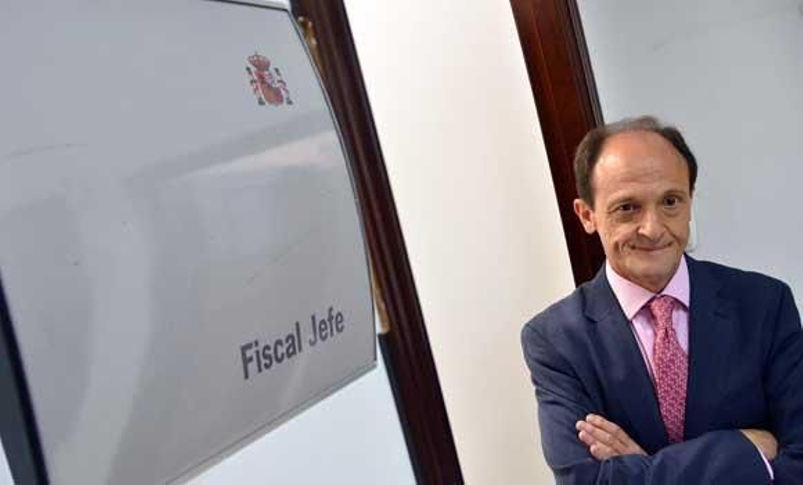 Francisco García Cantero, fiscal jefe de Jerez, ante su despacho. /Manuel Aranda