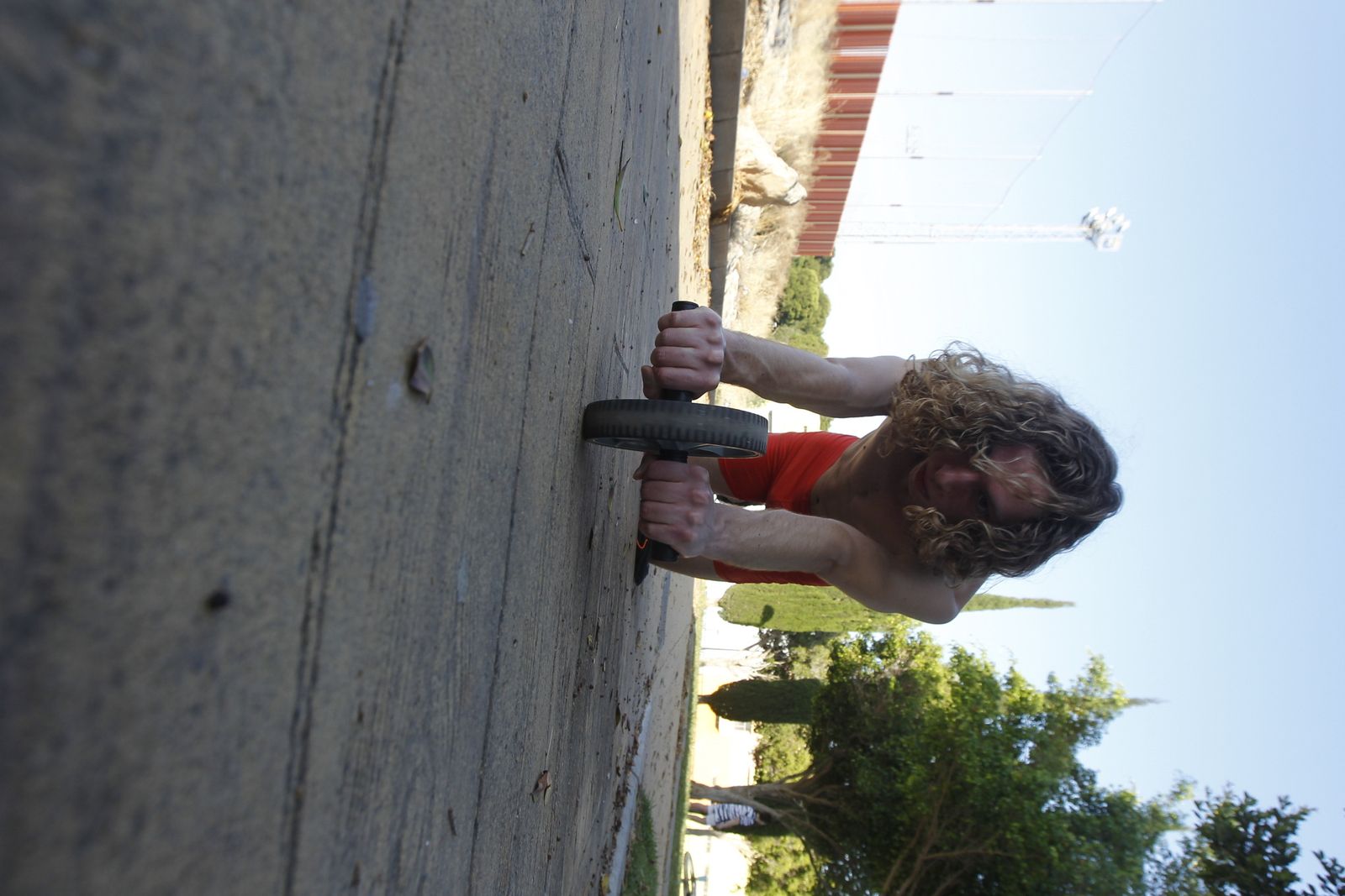 Entrenamiento del CD Atletas de Almería en el parque de Los Molinos