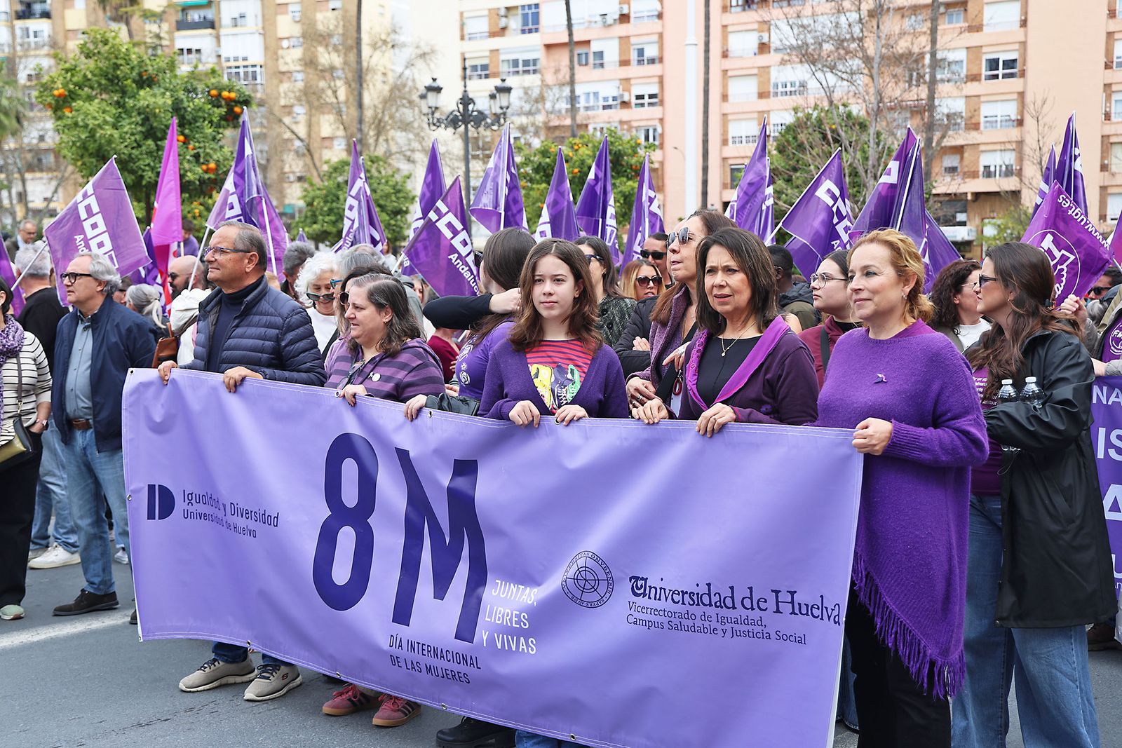 8M: Las fotografías de la manifestación del Día de la Mujer
