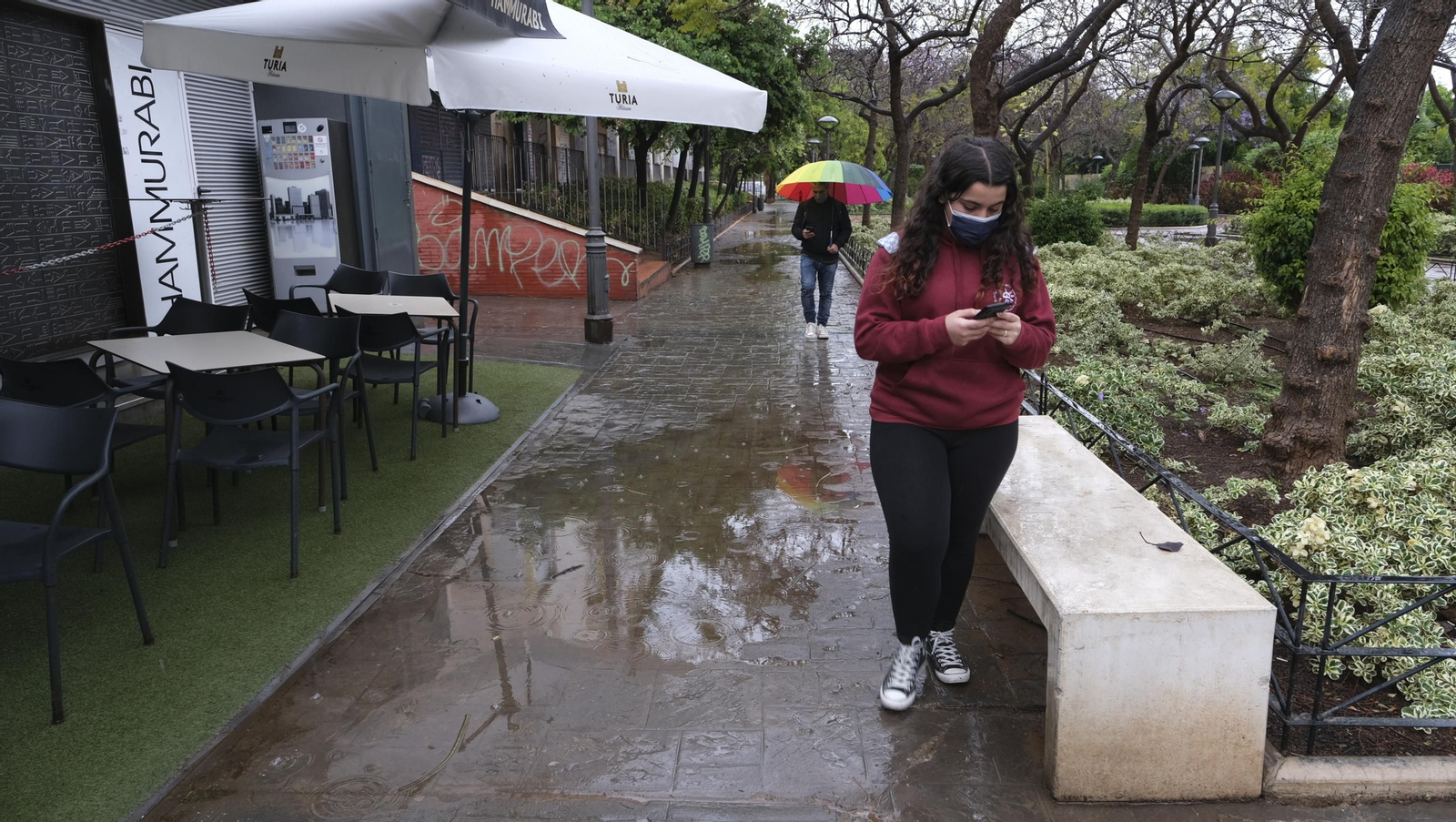 Imágenes de la lluvia en Almería.