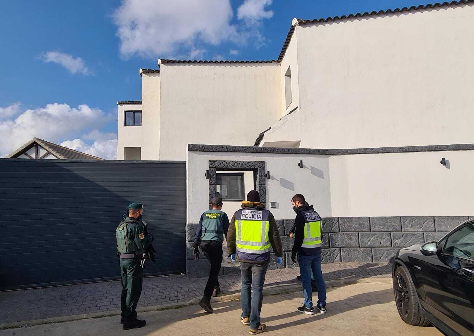 Imagen de uno de los registros practicados esta mañana.