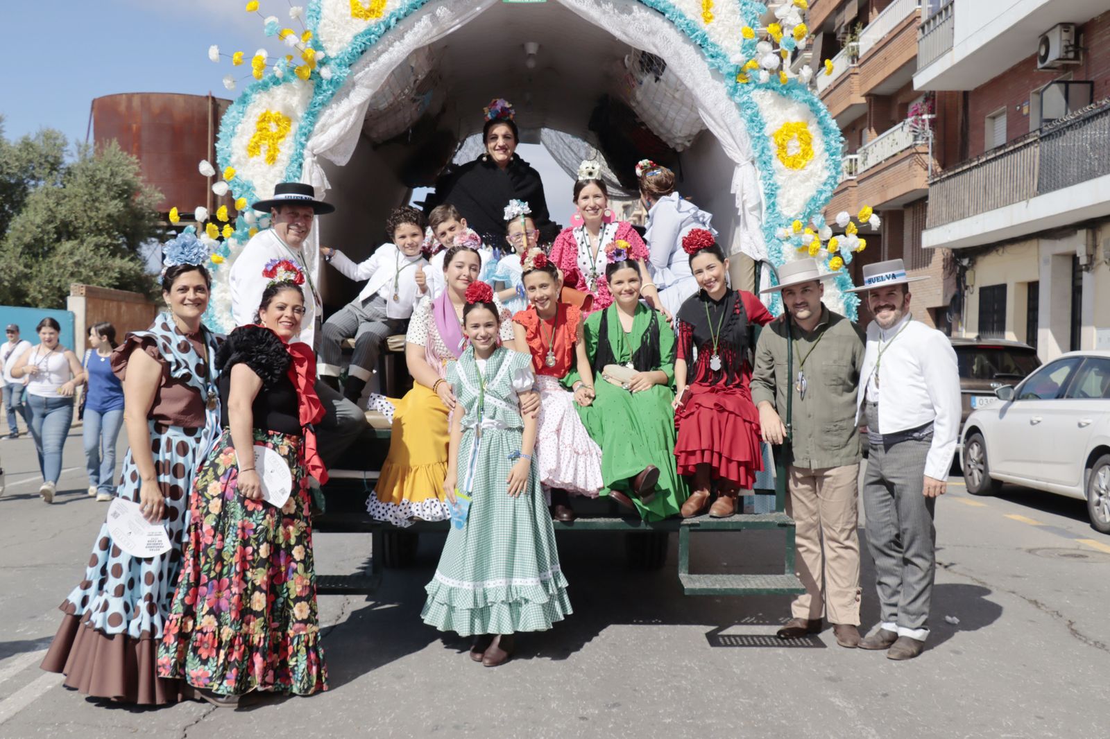 Imágenes de los carros de la Hermandad del Rocío de Huelva