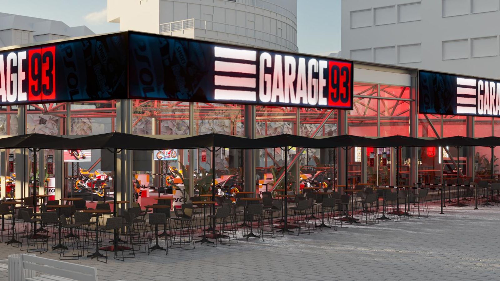 Imagen del set de Marc Márquez 'Garage 93'