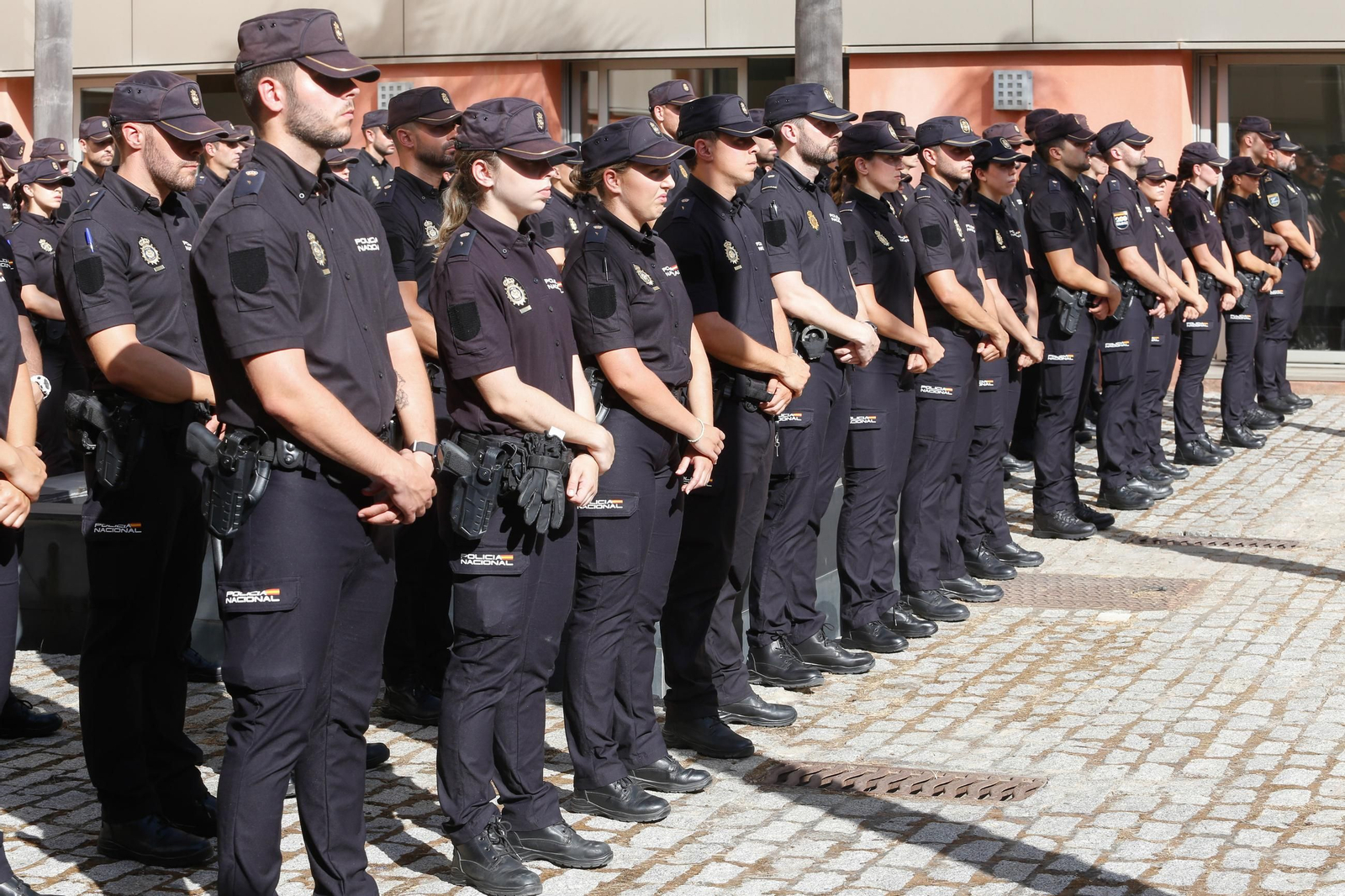 Acto de presenación de los nuevos alumnos de la Escuela Nacional de Policía en Algeciras