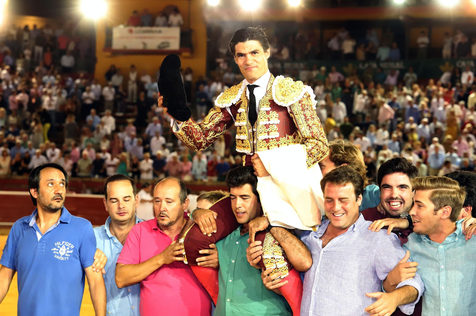 Imágenes de Morante de la Puebla, David de Miranda y Pablo Aguado en la Plaza de Toros La Merced