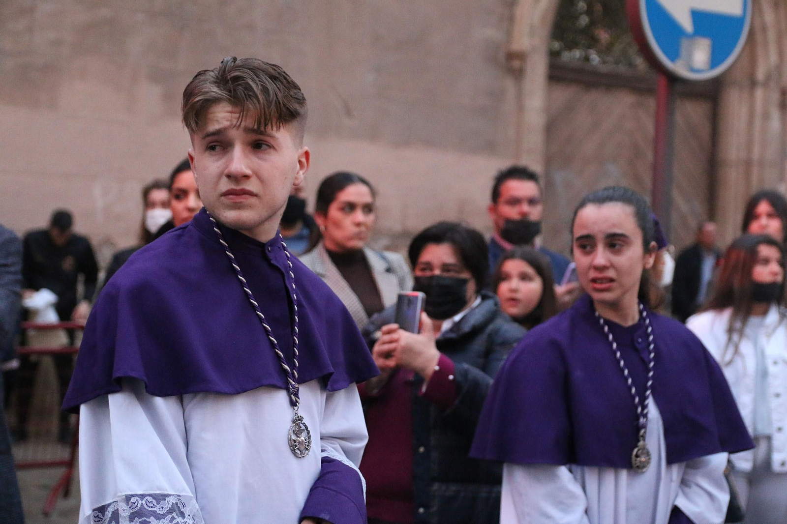 La procesión de las Angustias de Almería, en imágenes