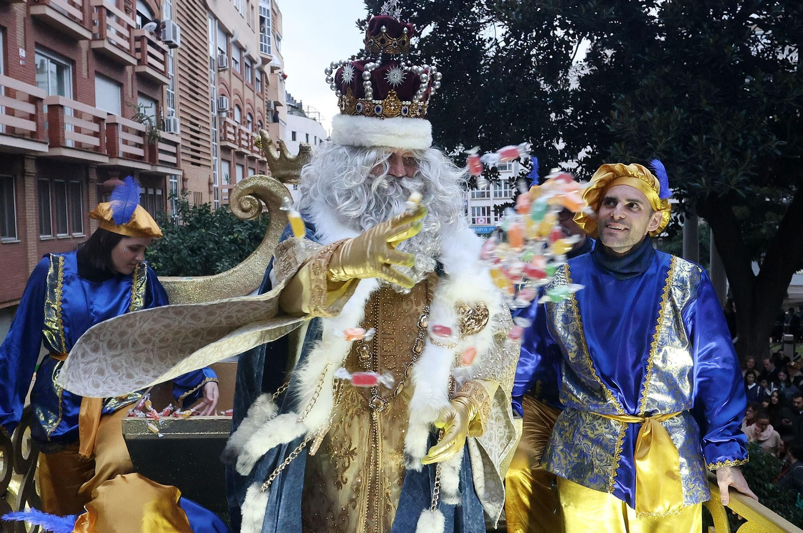 Melchor en la cabalgata de enero de 2025.