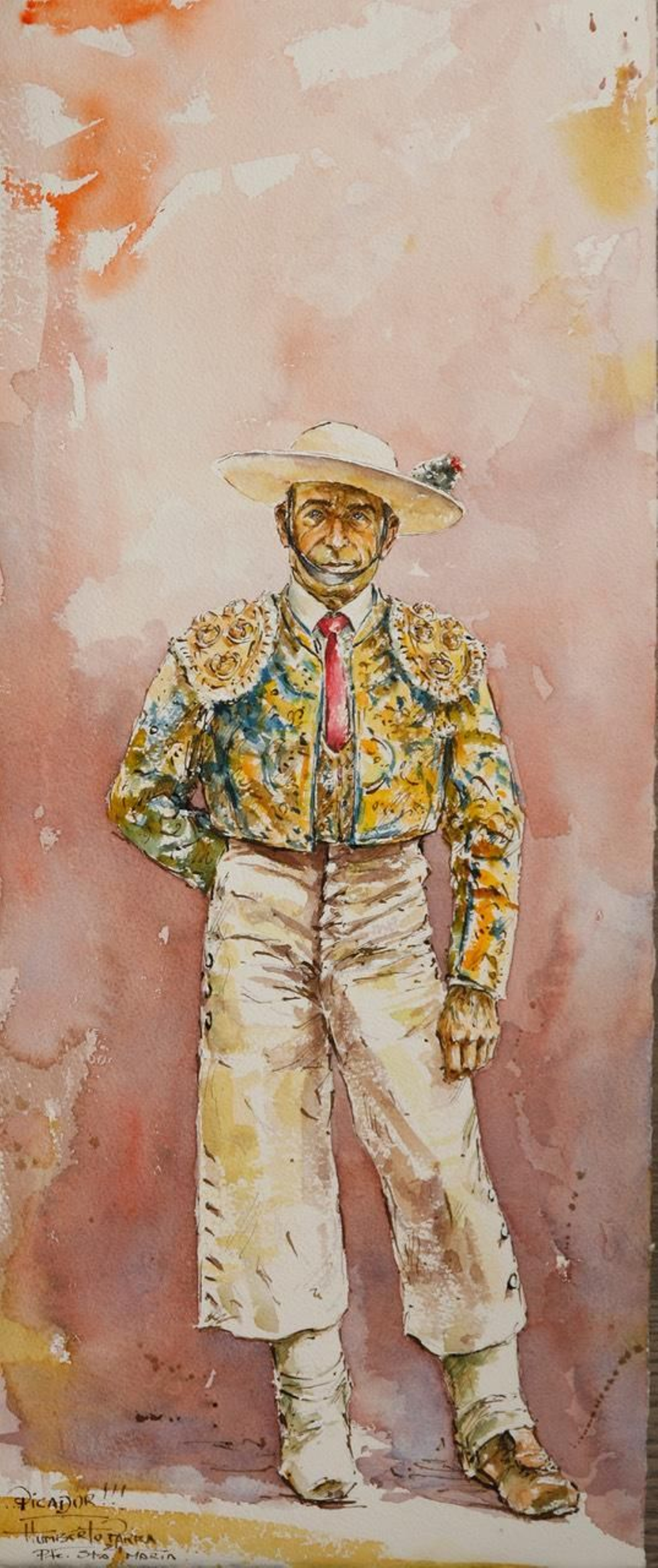 Un picador retratado por lo pinceles de Humberto Parra.