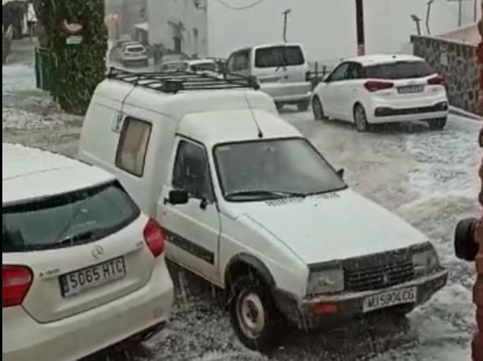 El temporal descarga con fuerza en Bacares.