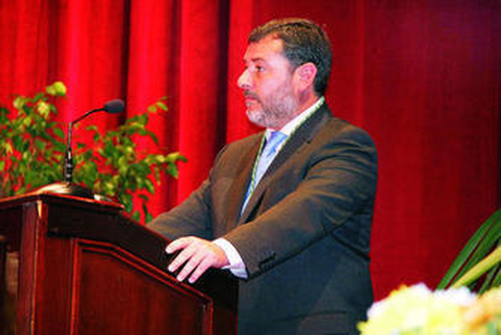 Alfonso Candón, durante su discurso.