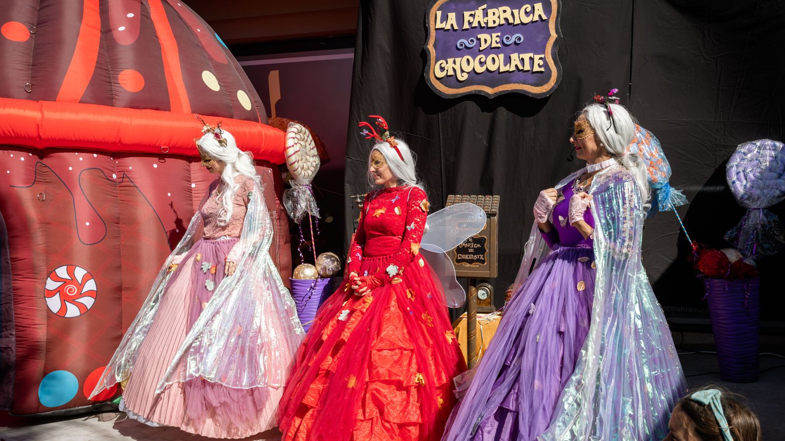 Actrices del Show de “La Fábrica de Chocolat"