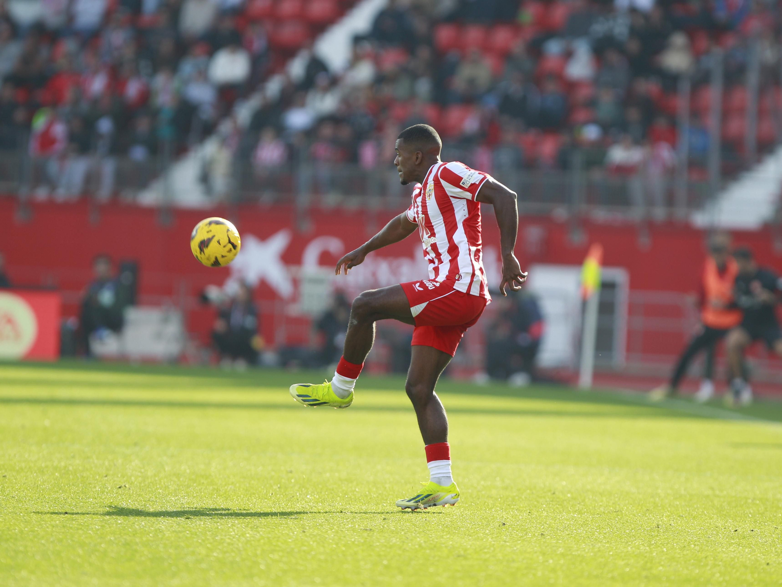 Las mejores imágenes del partido de fútbol U.D. Almería-Girona F.C.