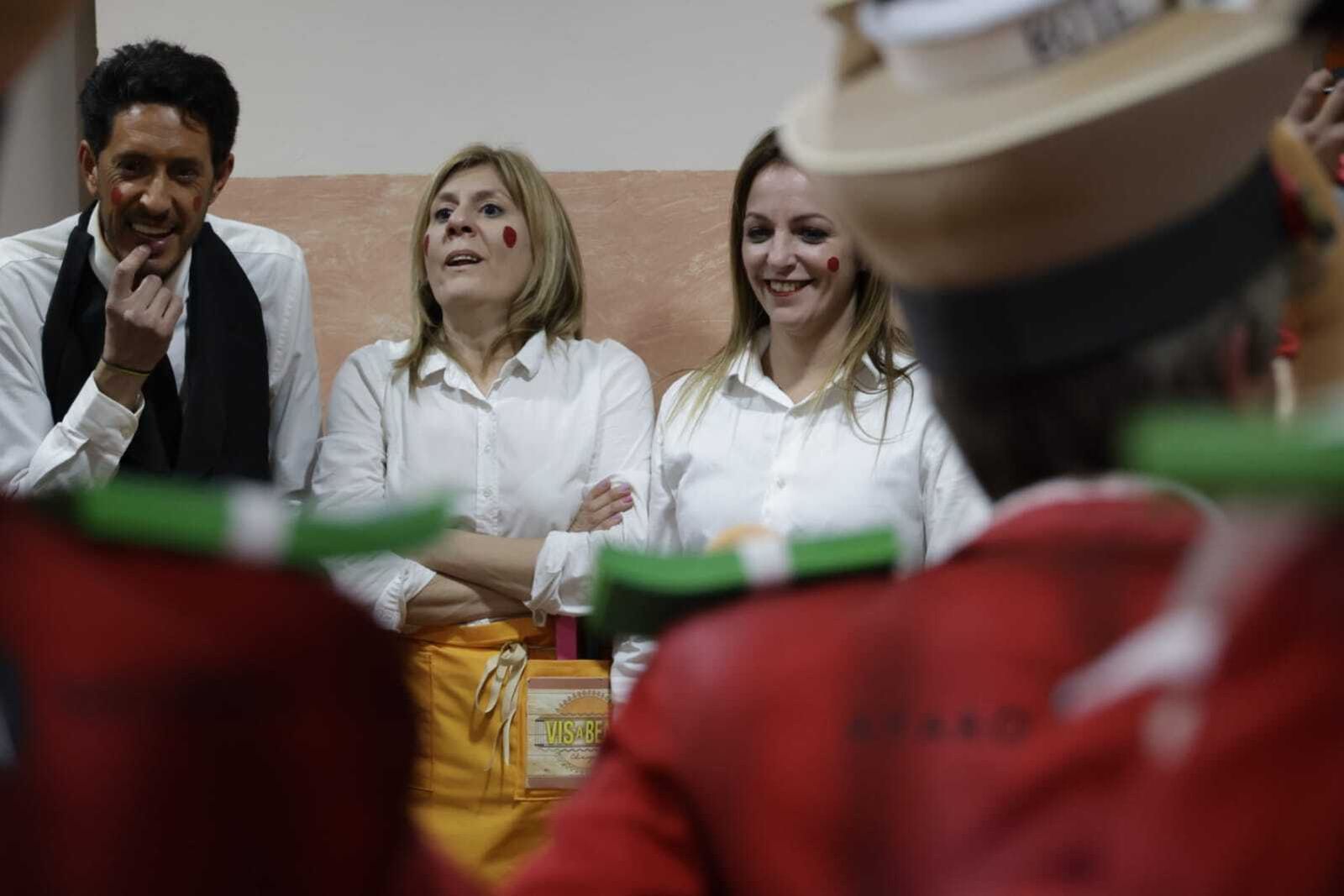 Chirigota 'Los jefes de Cádiz' en camerinos