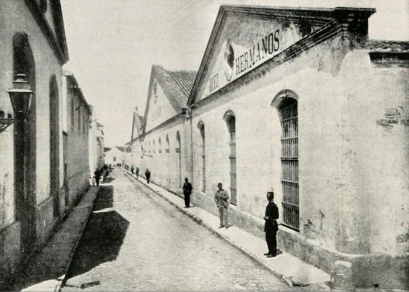 Bodega de la compañía Díez Hnos., finales del XIX.