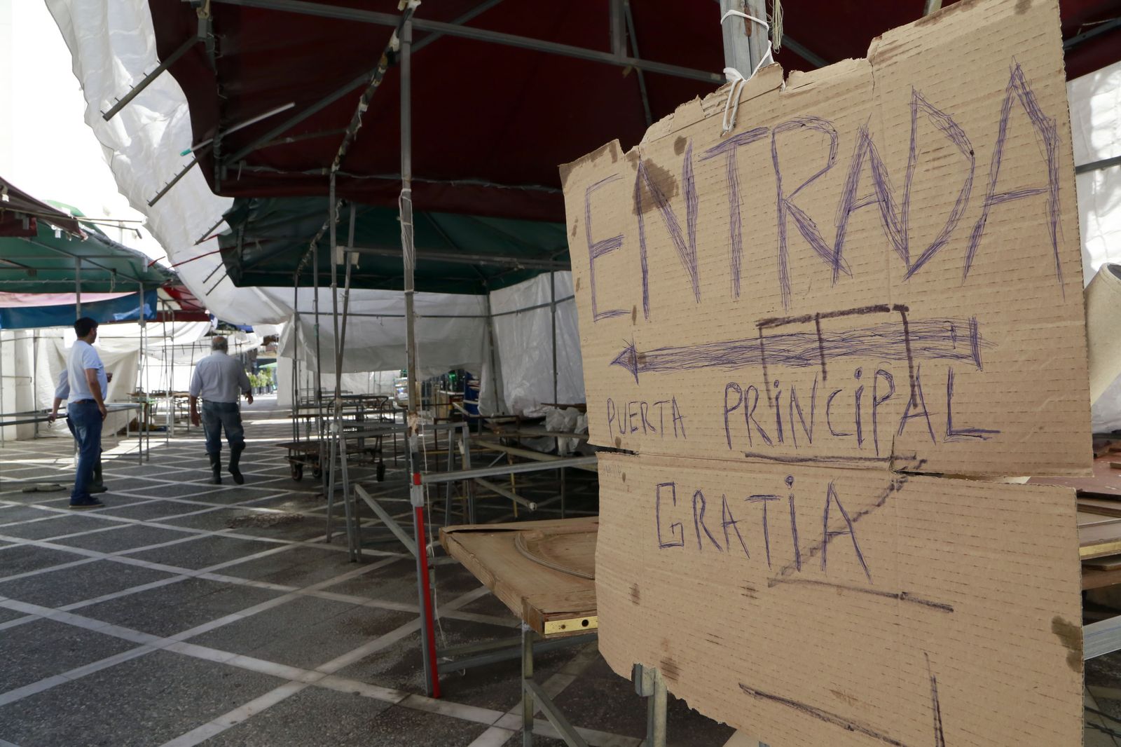 Imagen de los aledaños de la plaza de Abastos