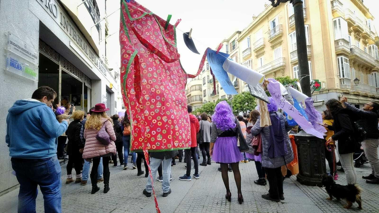 Imágenes de la celebración del 8M en Cádiz