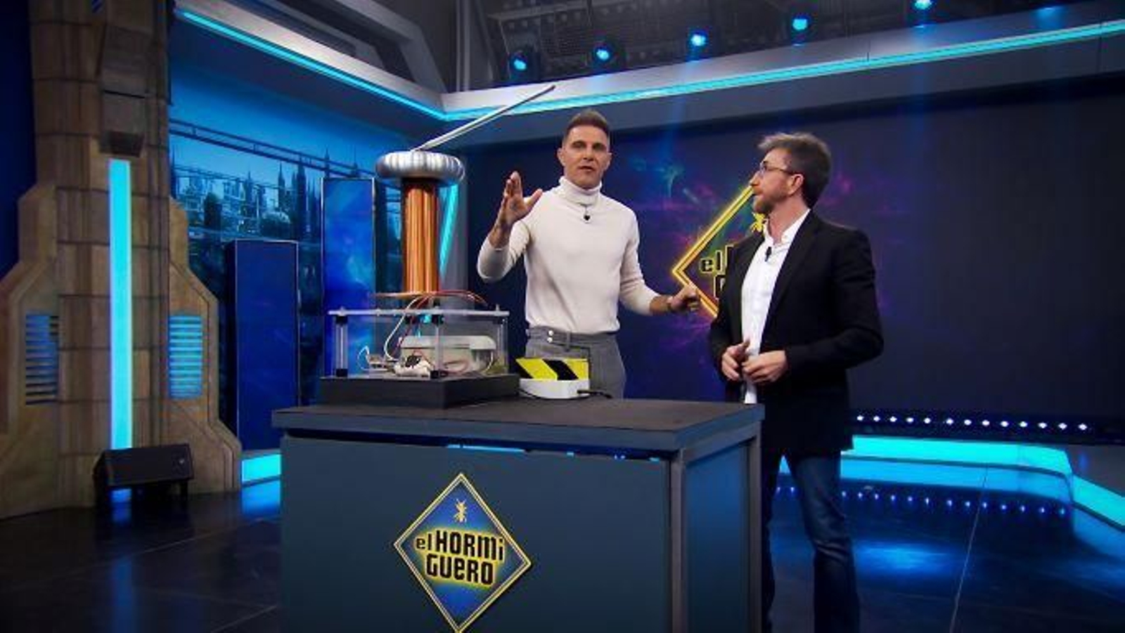 Joaquín dispuesto a la sección de ciencia en 'El Hormiguero' para 'Joaquín el novato'