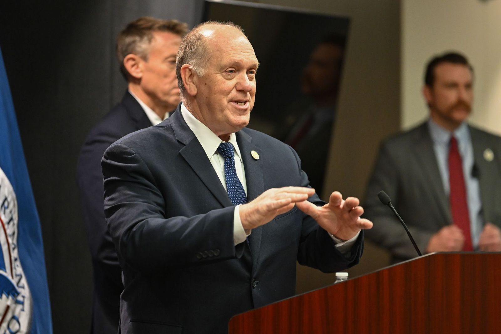 Tom Homan, este jueves en Mineápolis.