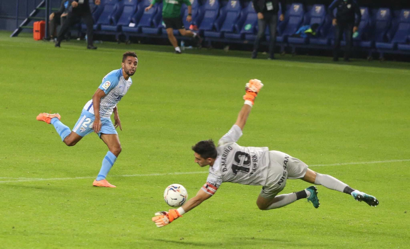 Imagen del Málaga CF - Sporting de Gijón.