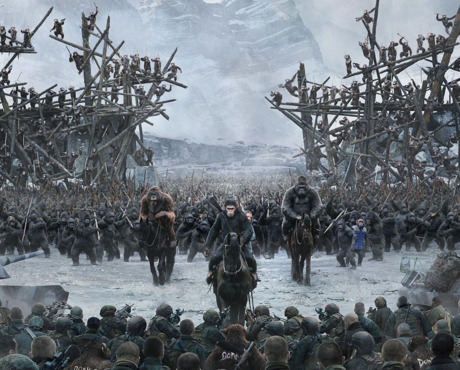 Una imagen de 'La guerra del planeta de los simios'.