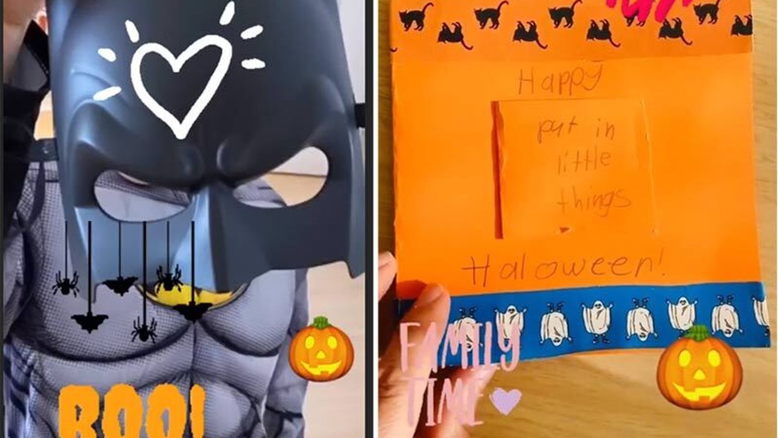 El hijo de Anne Igartiburu, disfrazado de Batman.