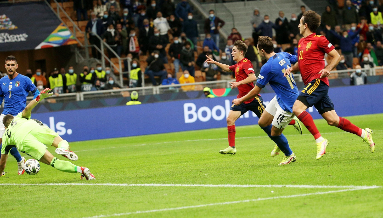 El Italia-España de la Liga de Naciones, en imágenes