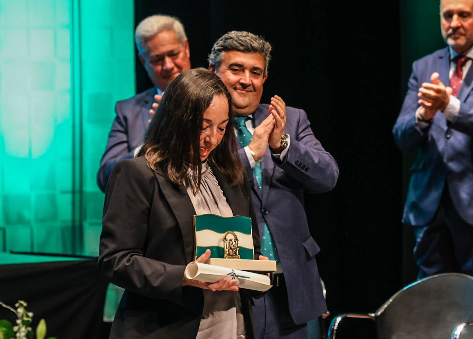 Fotografías del acto de entrega de las Banderas de Andalucía con motivo del 28F