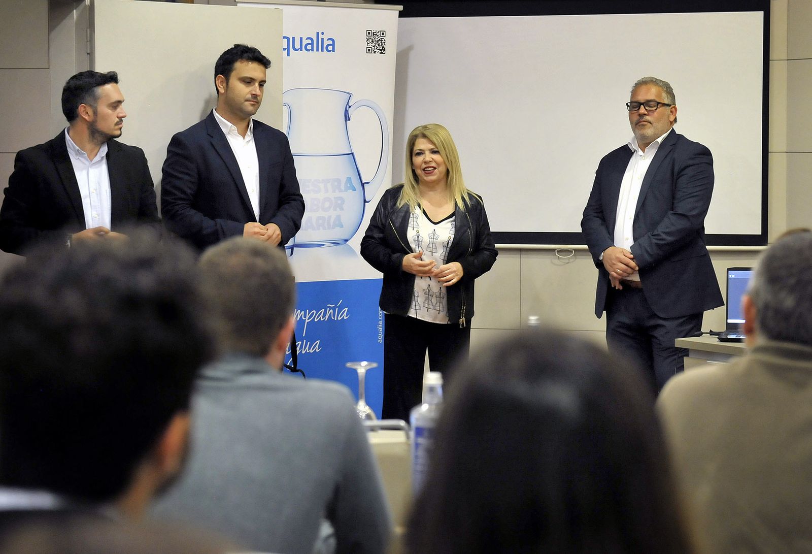 Mamen Sánchez, en la apertura del seminario Rewatergy que se desarrolla en Jerez.