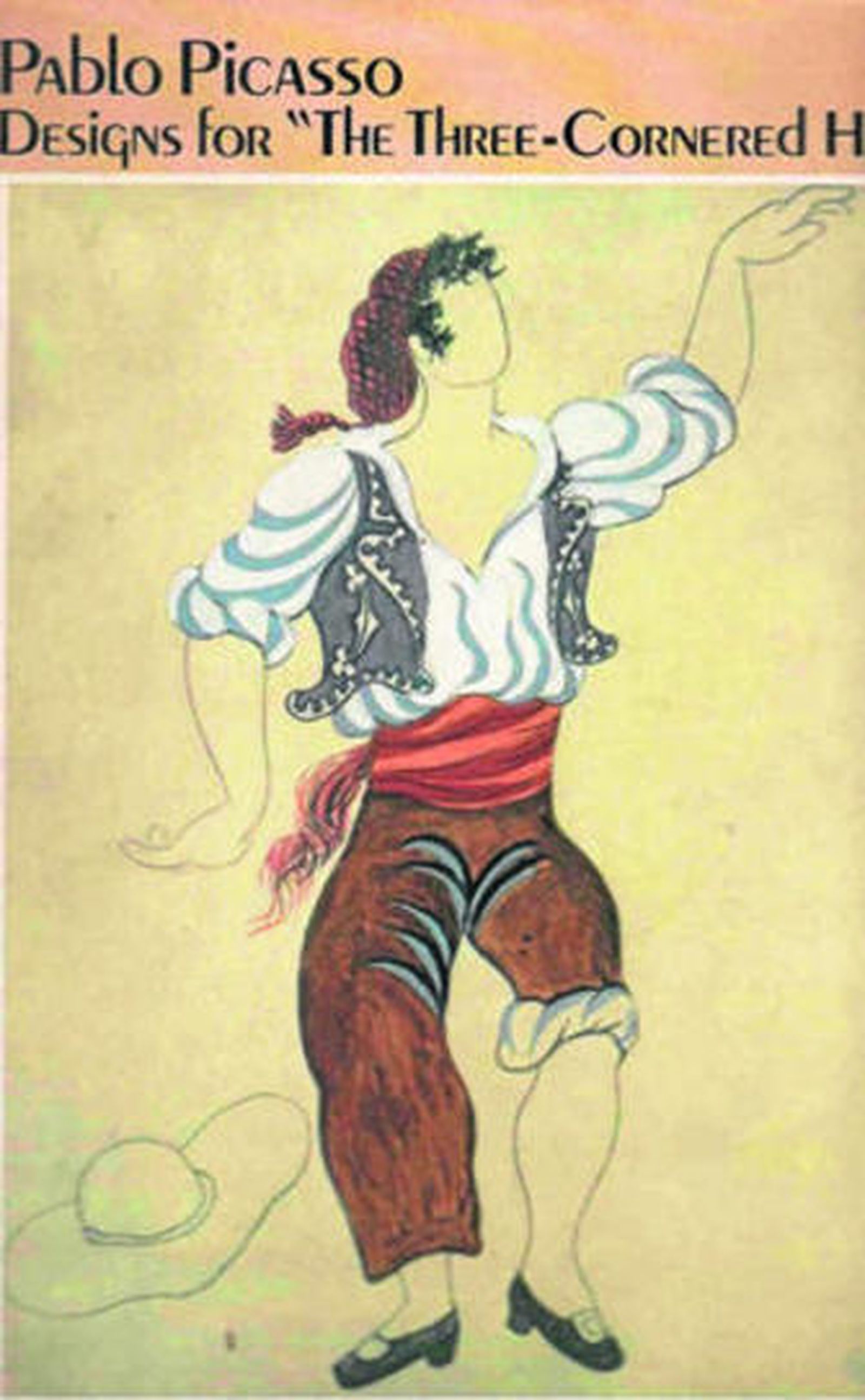 Boceto de Picasso para el Ballet 'Le Tricorne'.