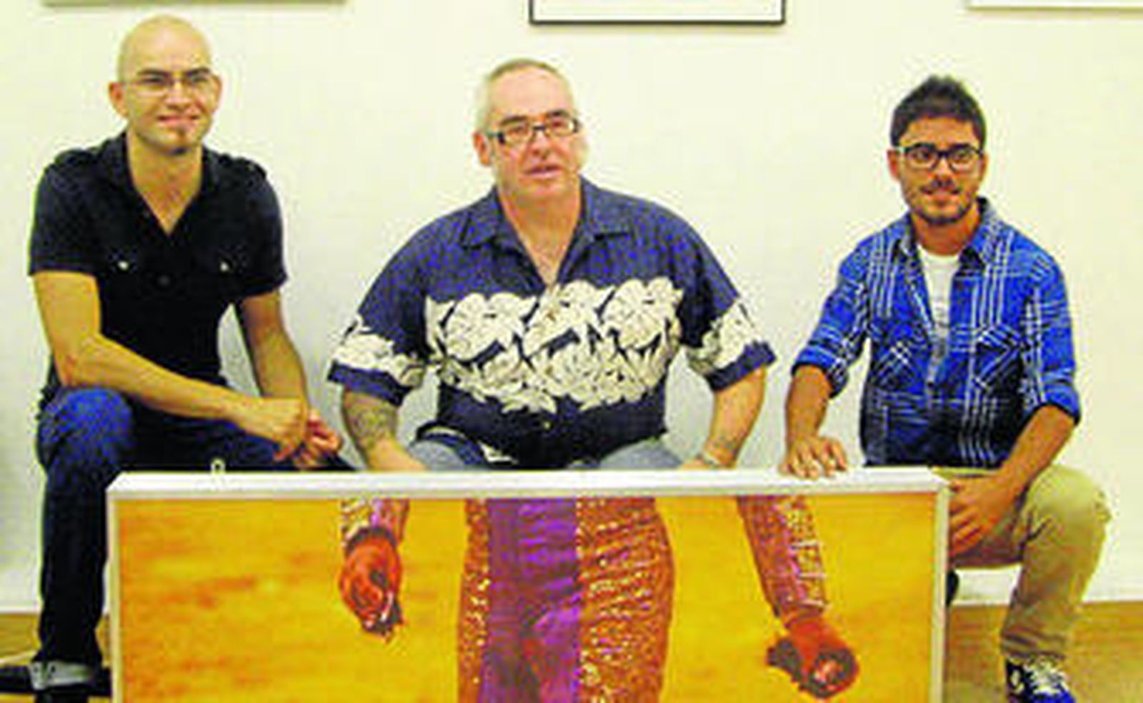 Carlos Barba, Antonio Jesús García 'Ché' y Fran Leonardo.