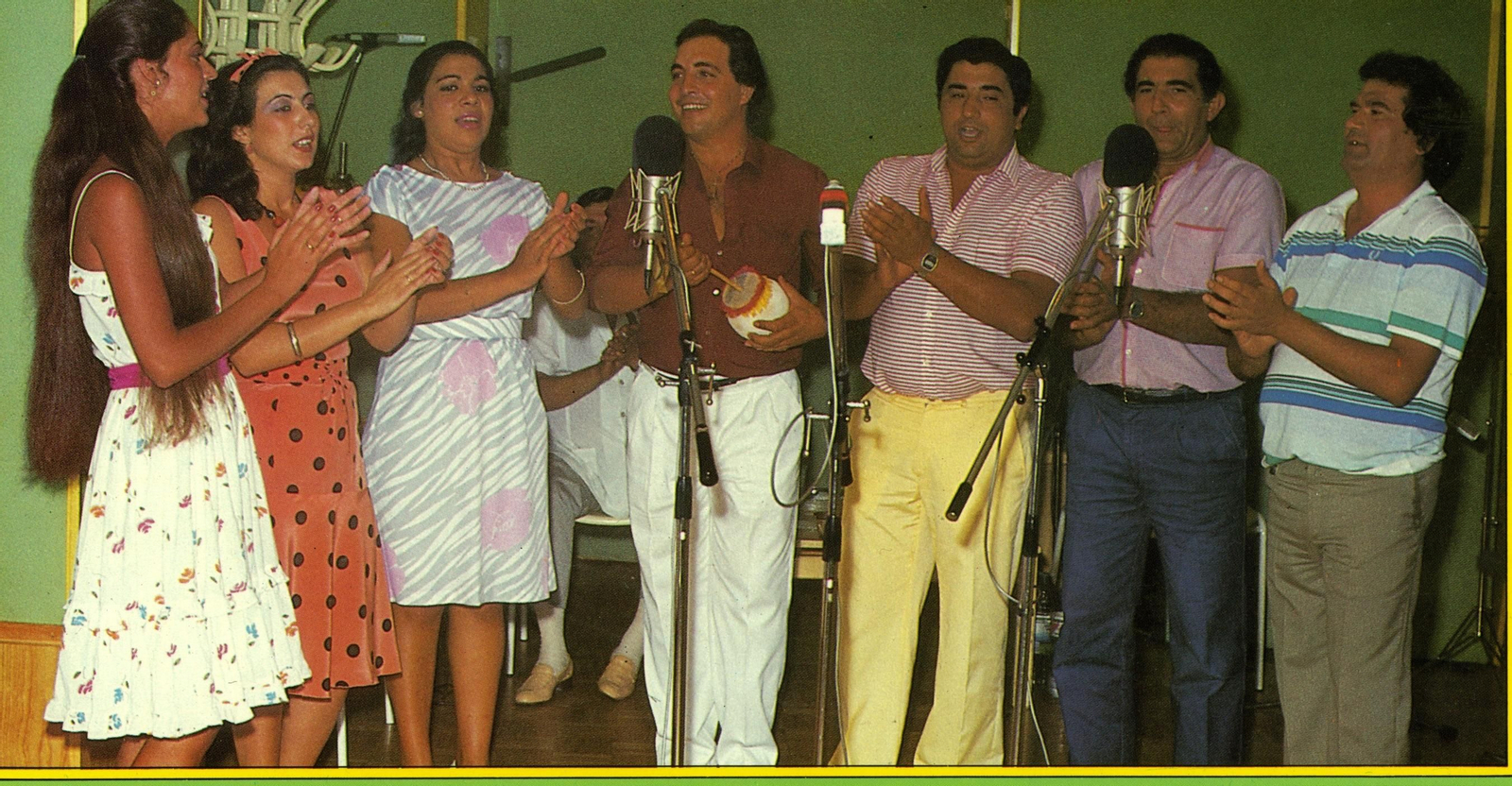 Los miembros de la Peña Tío José de Paula que grabaron el disco.