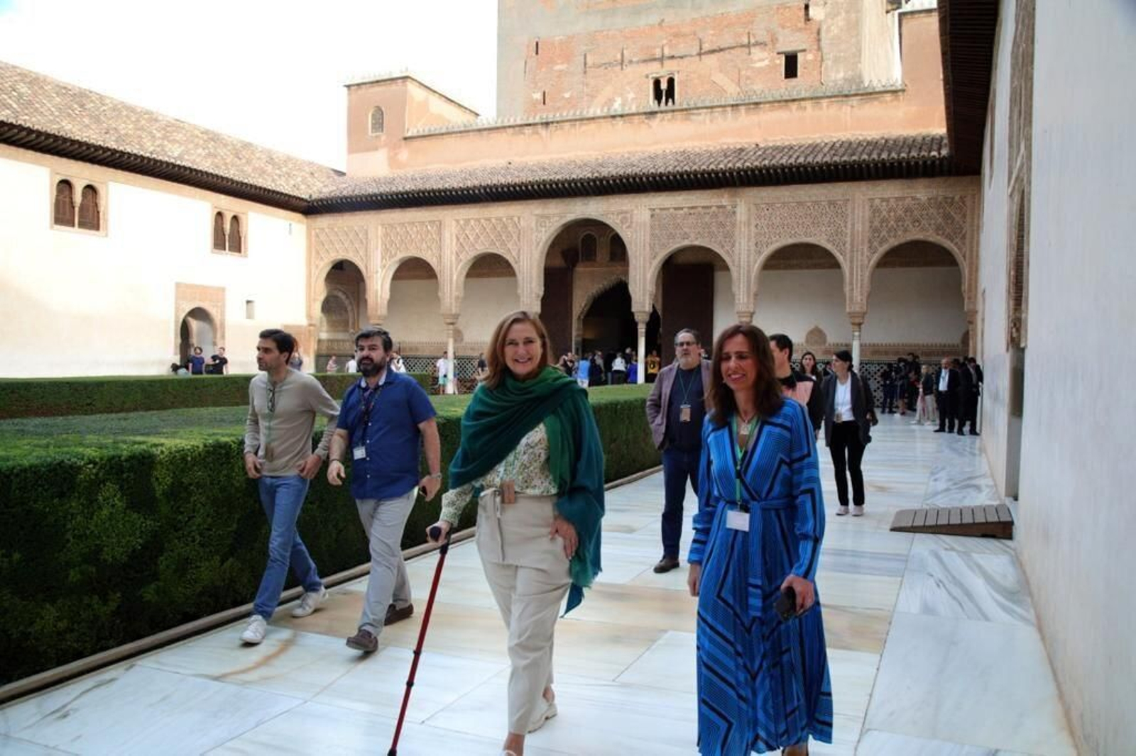 Francesca Thyssen Bornemisza visita la Alhambra