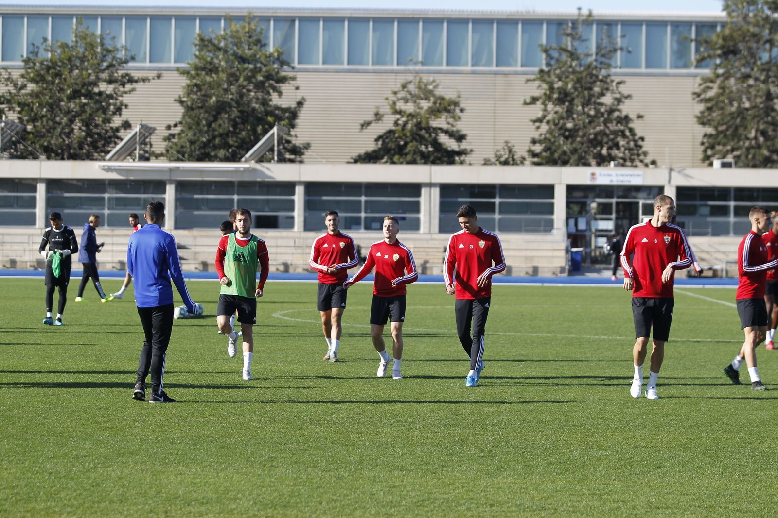 Fotogalería del entrenamiento del Almería previa al partido ante el Numancia