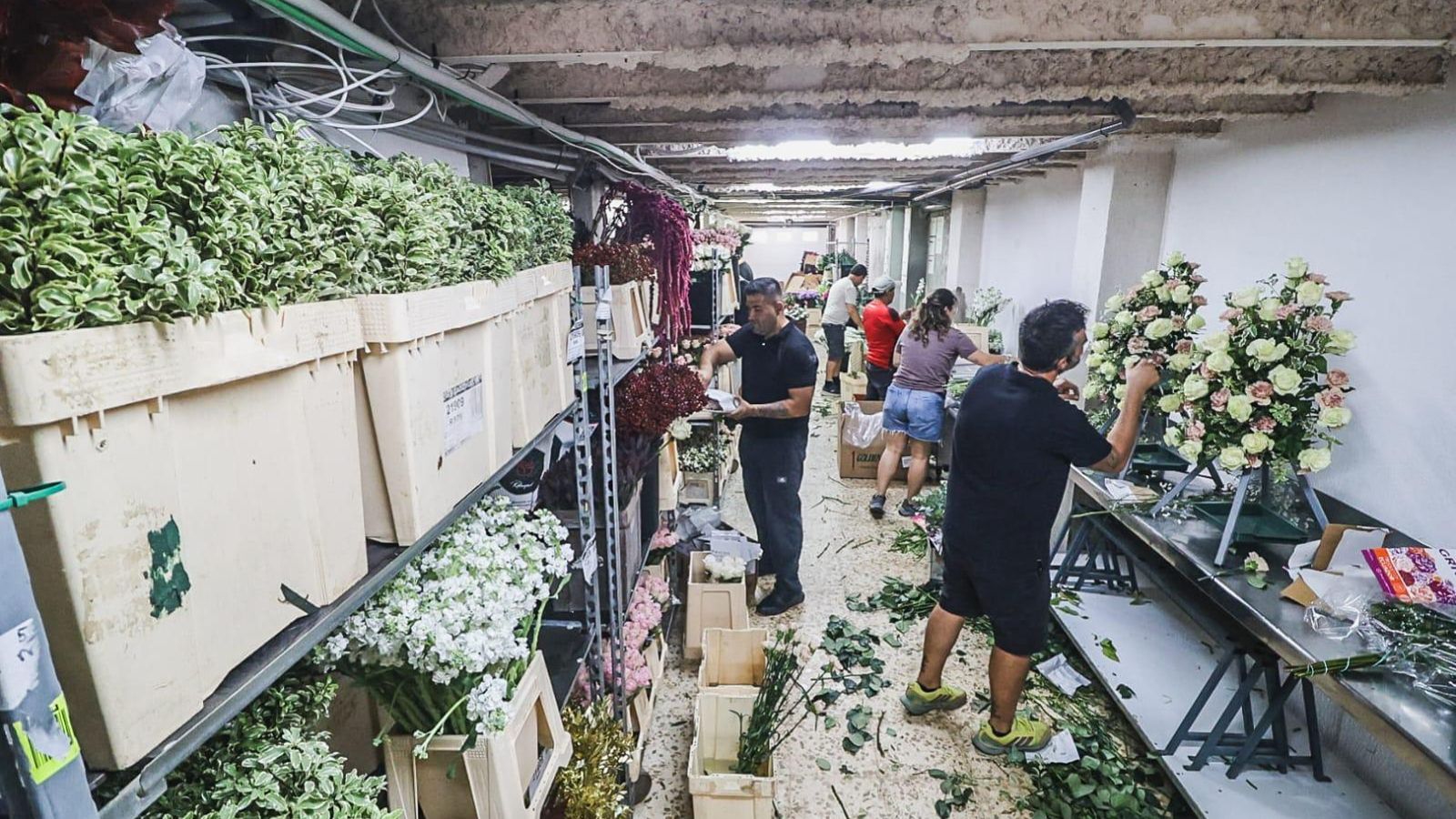 Trabajos desde el interior del taller de Antonio Rivera.
