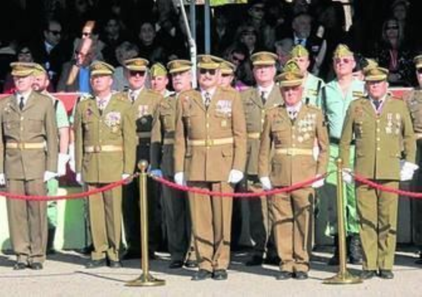 El coronel Puig-Terrero en una formación en la Base Álvarez de Sotomayor, cuya Unidad ha mandado hasta abril.