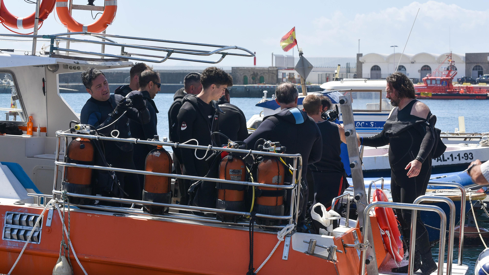 Fotos de la salida para la inmersión colectiva naconal de buceo en Tarifa