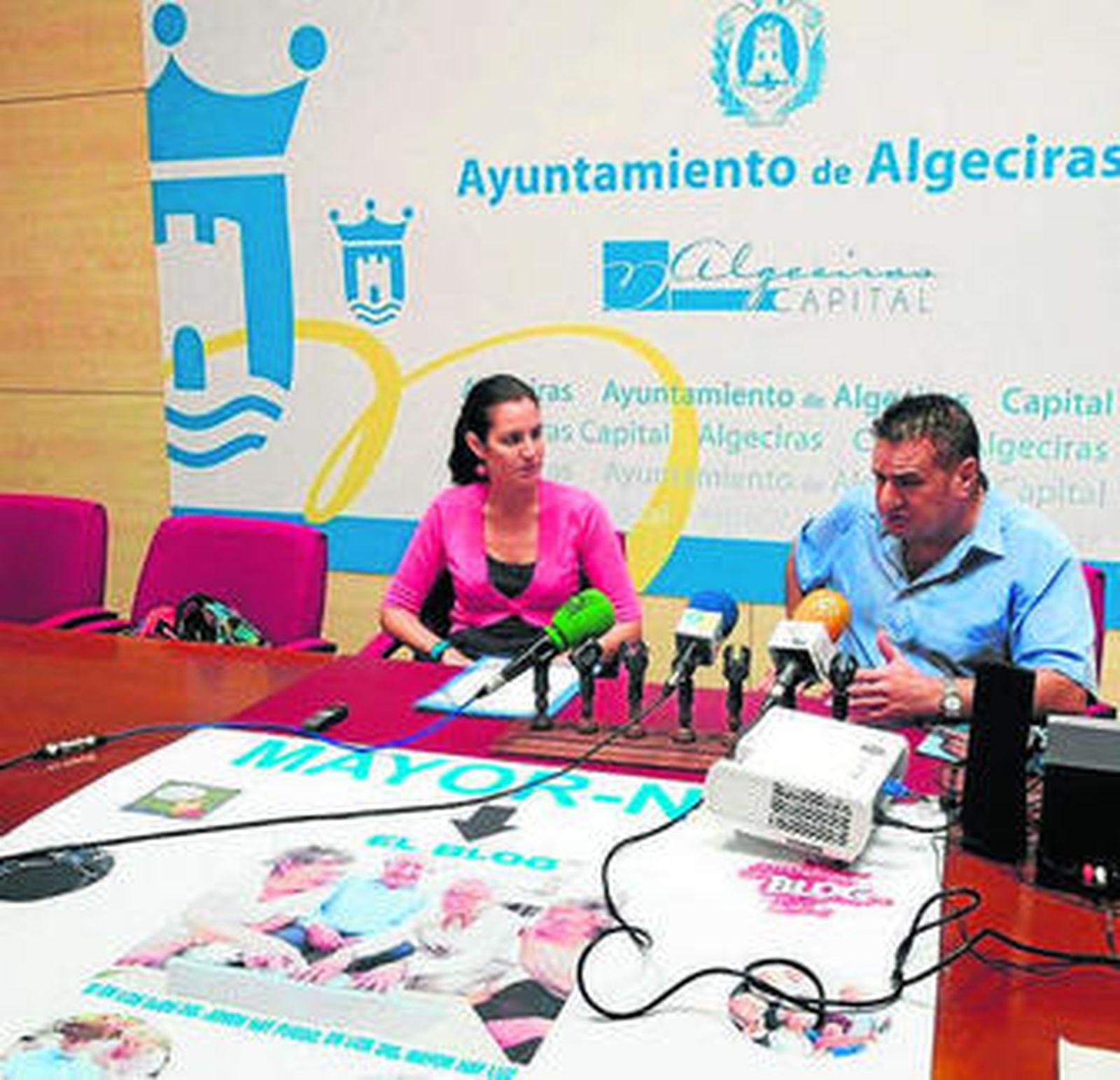 Paula Conesa durante la rueda de prensa de presentación del blog.