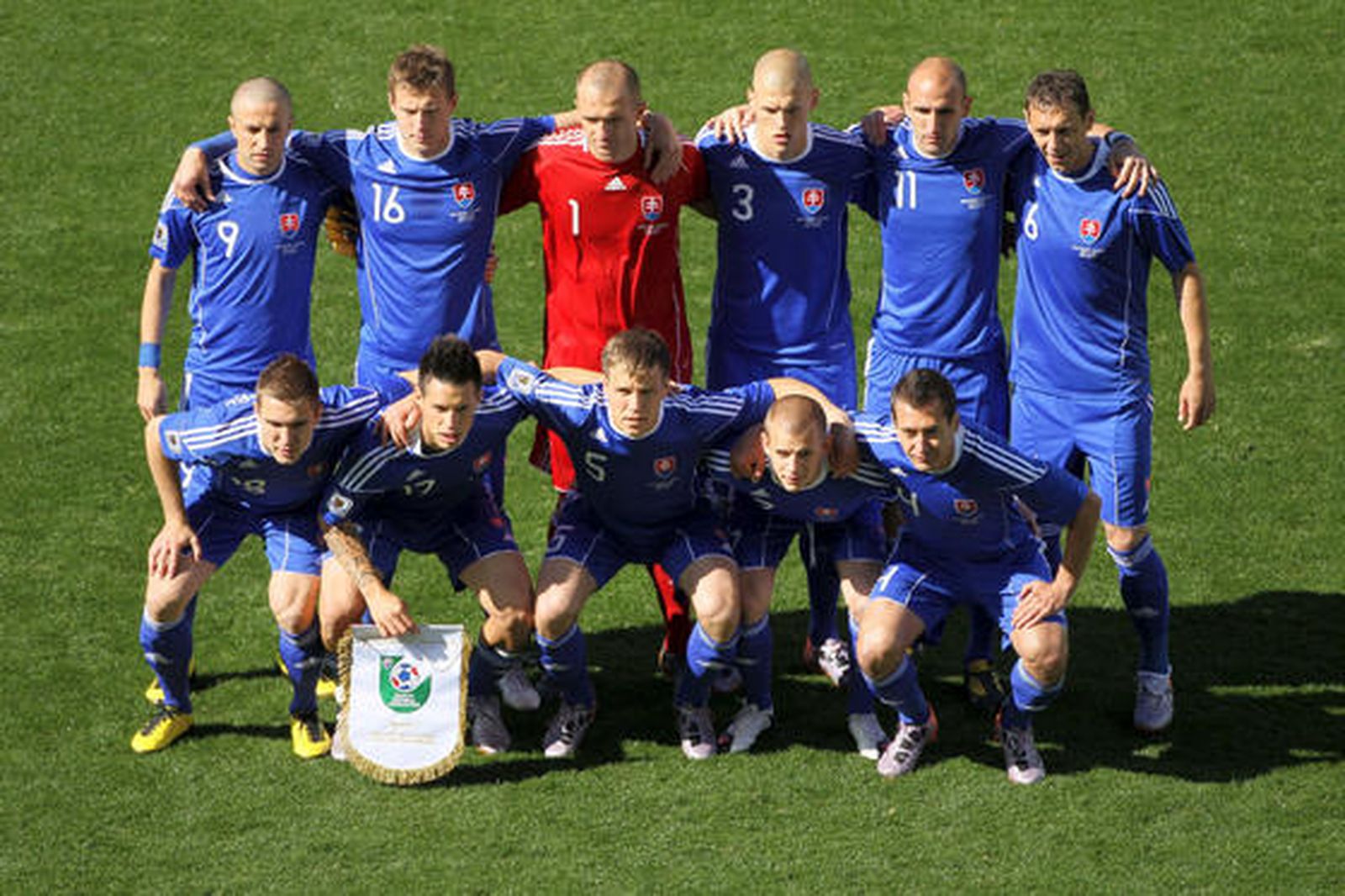 Once inicial de Eslovaquia.

Foto: Efe