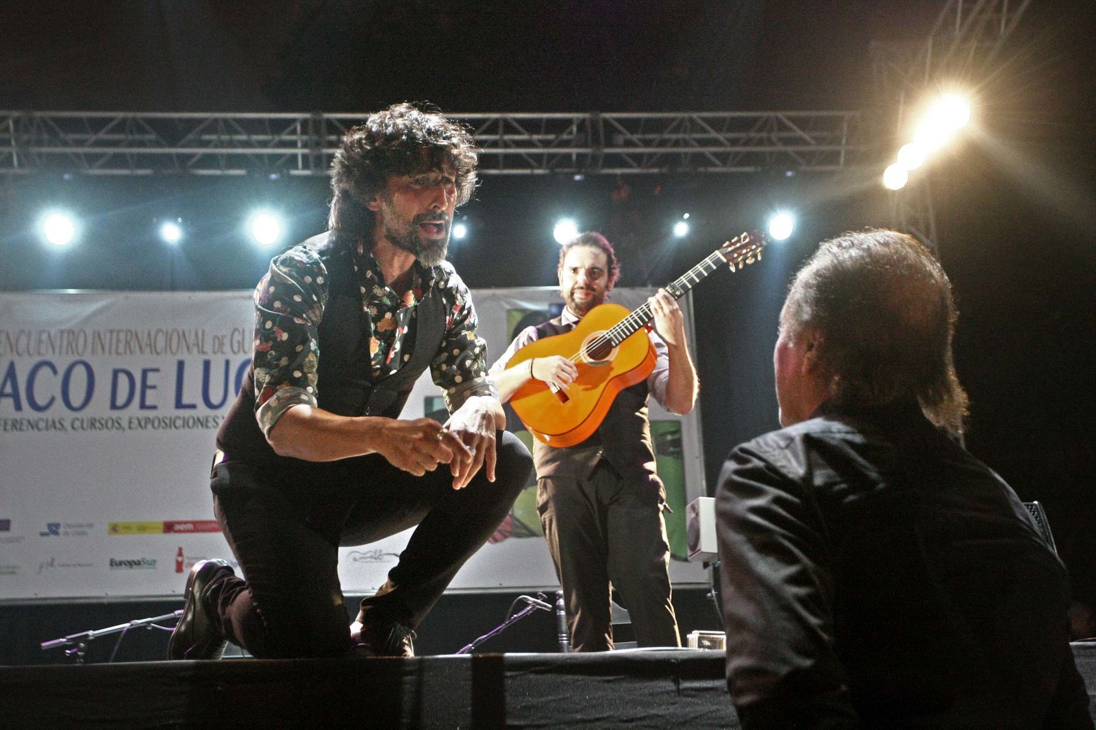 El Amir, José María Bandera y Arcángel, en el IV Encuentro de Guitarra Paco de Lucía