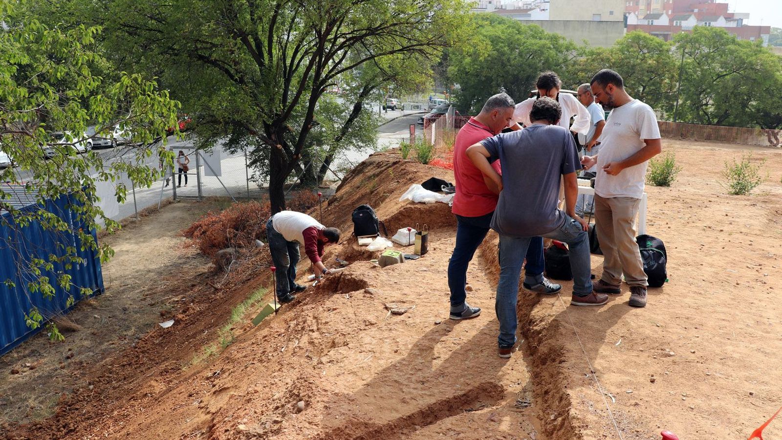 Una de las zonas de la intervención arqueológica.
