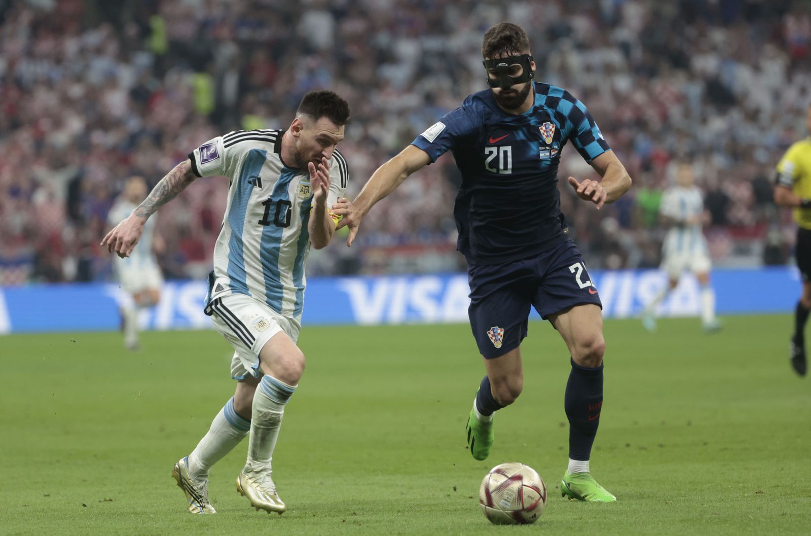 Las fotos de Messi contra Croacia