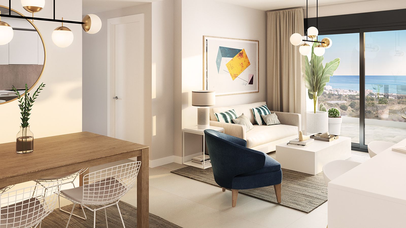 La luminosidad es una constante en los salones de Idilia.