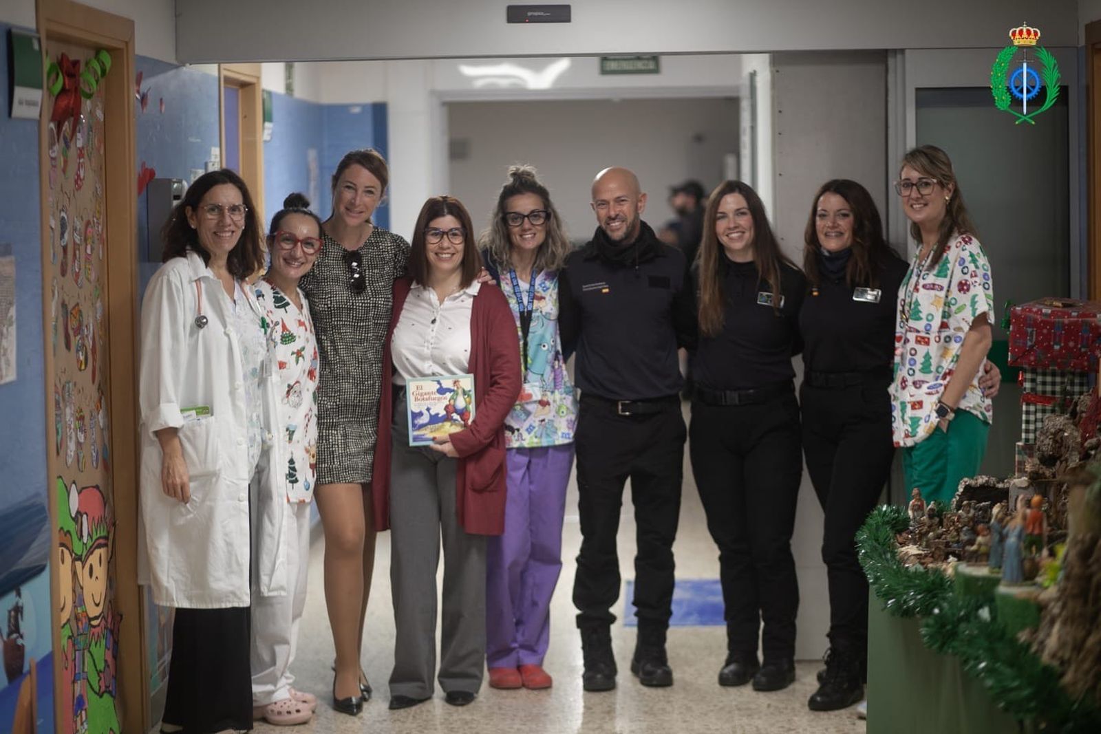 La visita de los funcionarios al Punta de Europa.