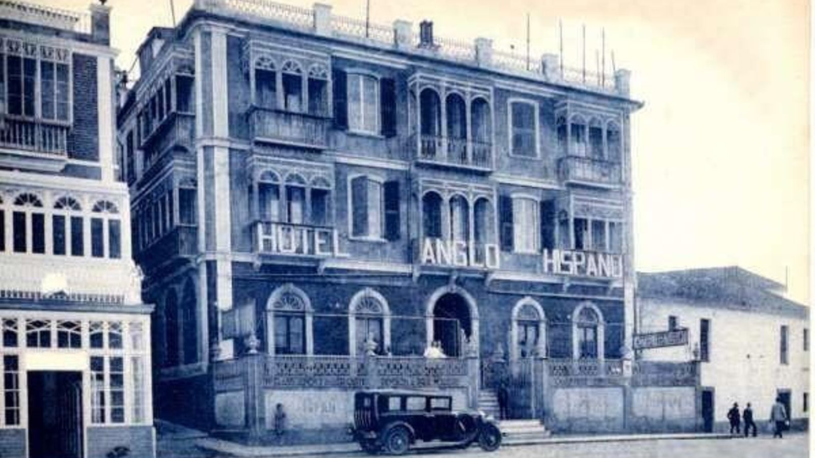 el hotel Anglo-Hispano hacia 1940.