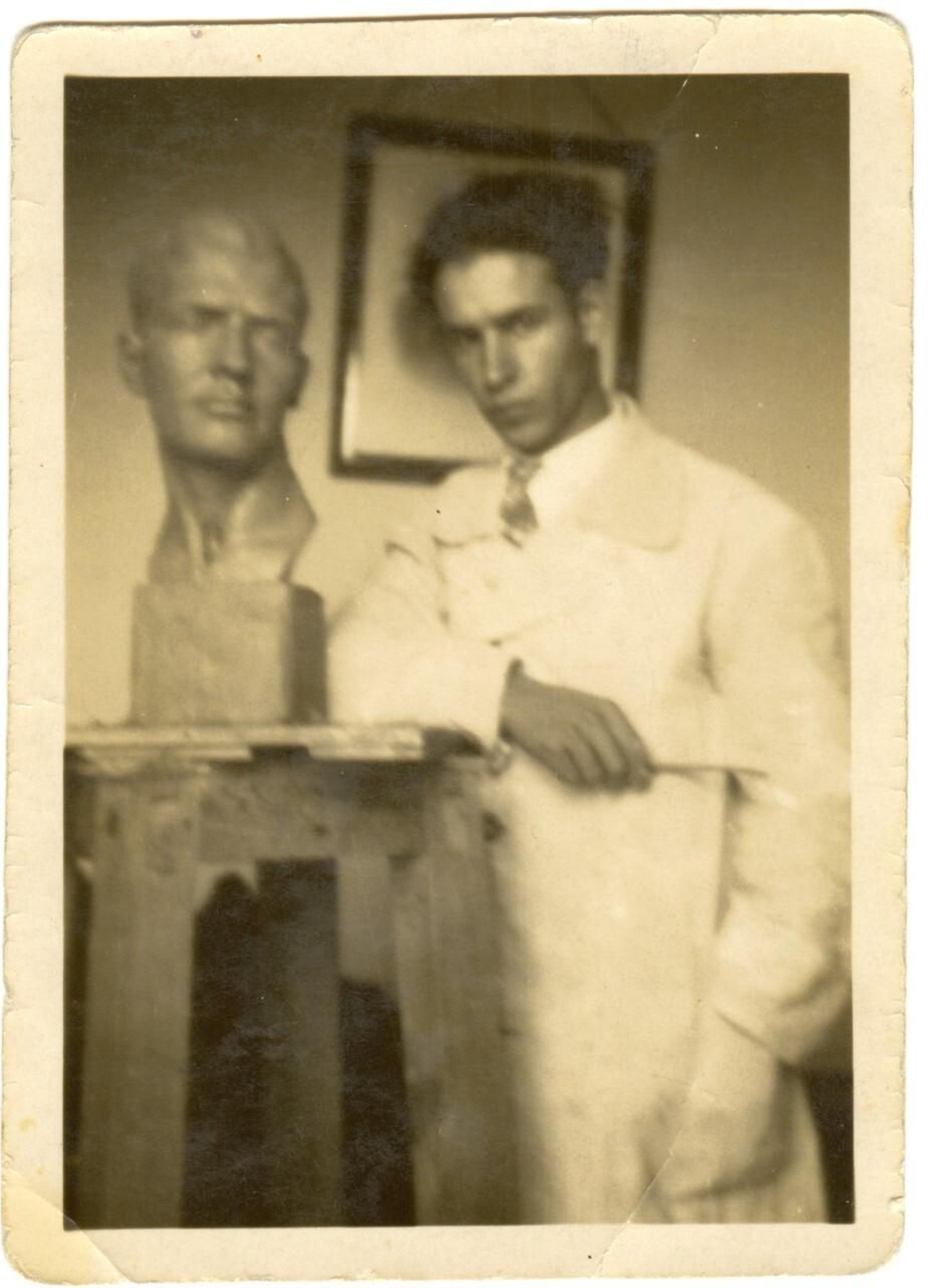 Antonio León Ortega en su etapa formativa en Madrid.