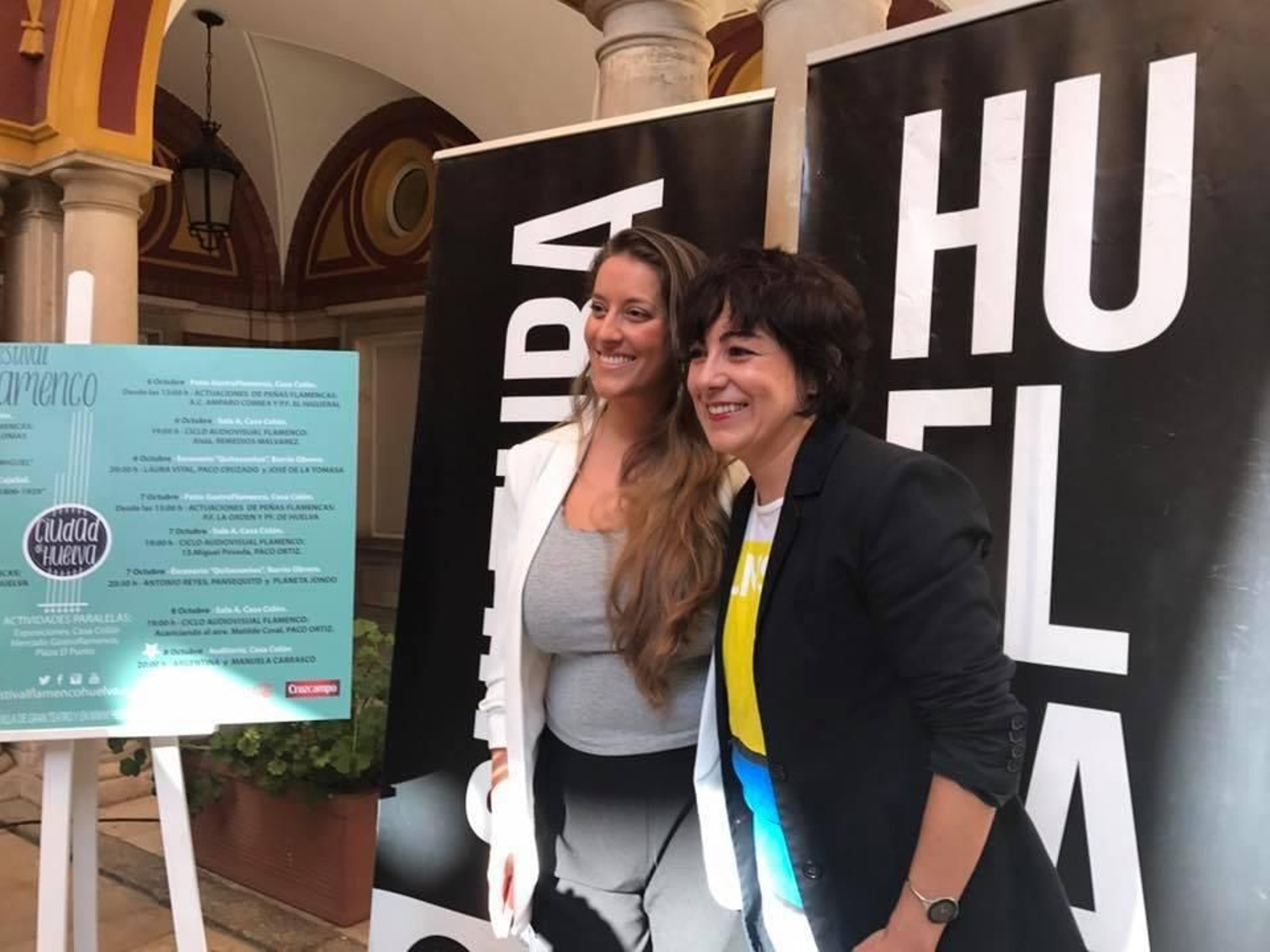 Elena Tobar con Argentina tras la presentación del festival