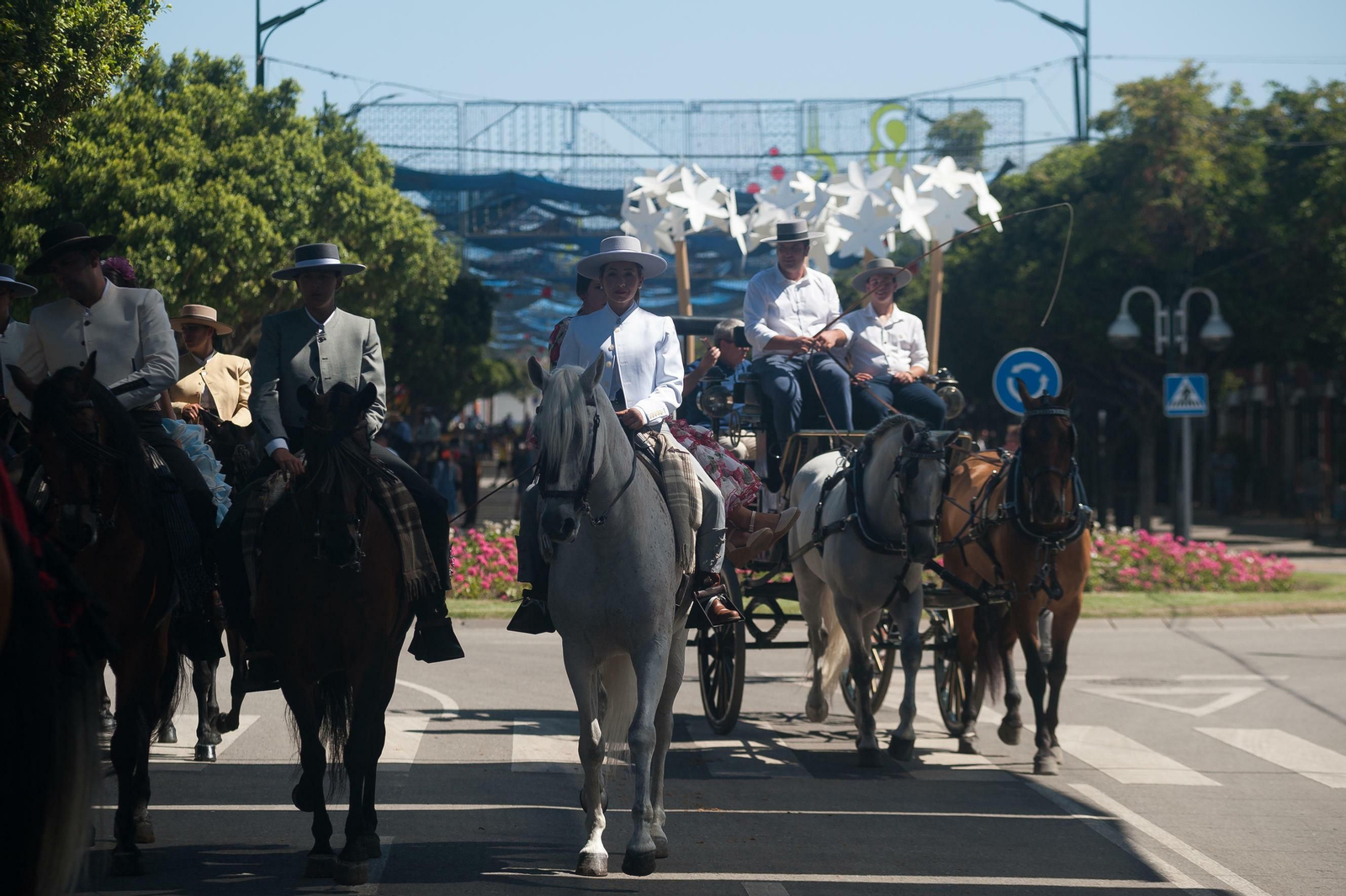 Segundo día de Feria de Málaga en el Centro y en el Real, en fotos